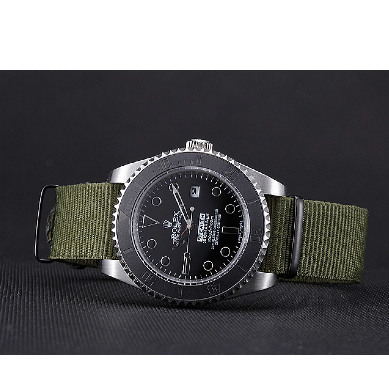 Rolex aaa copy Rolex 621990 Olive Submariner Stealth 0822